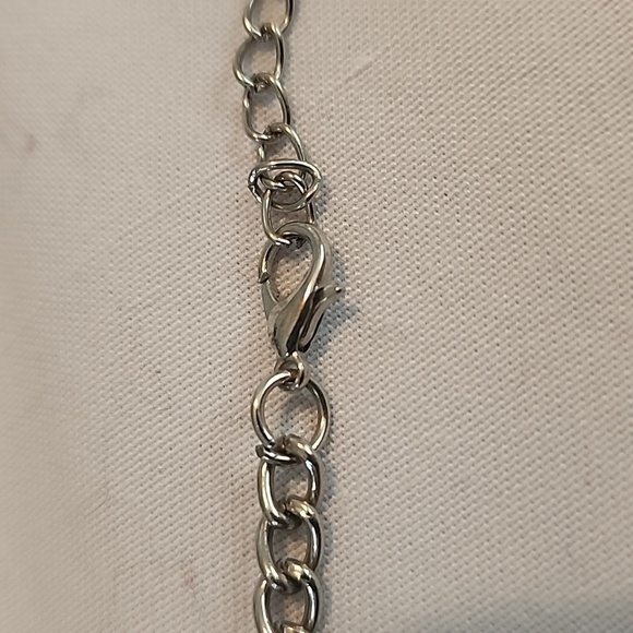 pink  boho  bib necklace - Picture 4 of 4